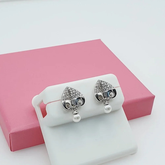 "925 Sterling Silver Cubic Zirconia Earrings, U19254562 - Picture 7 of 11